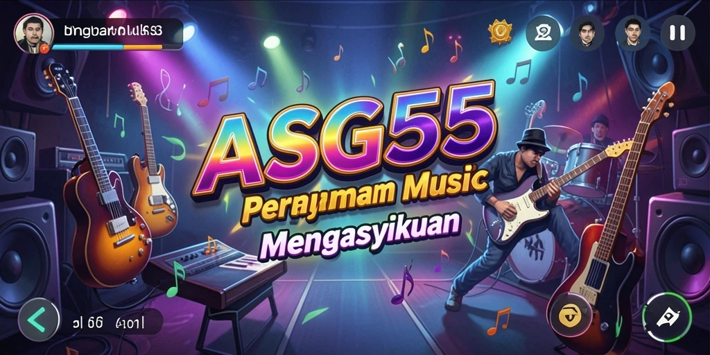 Tampilan permainan ASG55 yang menarik dengan berbagai pilihan lagu.