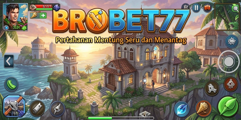 Screenshot BROBET77 menampilkan aksi seru dalam permainan Tower Defense.