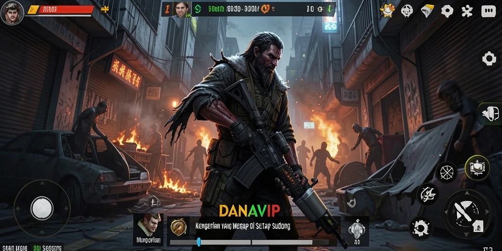Screenshot menampilkan suasana mencekam di DANAVIP dengan detail grafis.