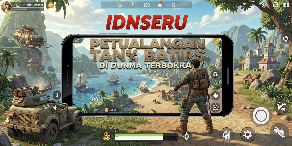 Screenshot gameplay menampilkan petualangan luas dalam IDNSERU.
