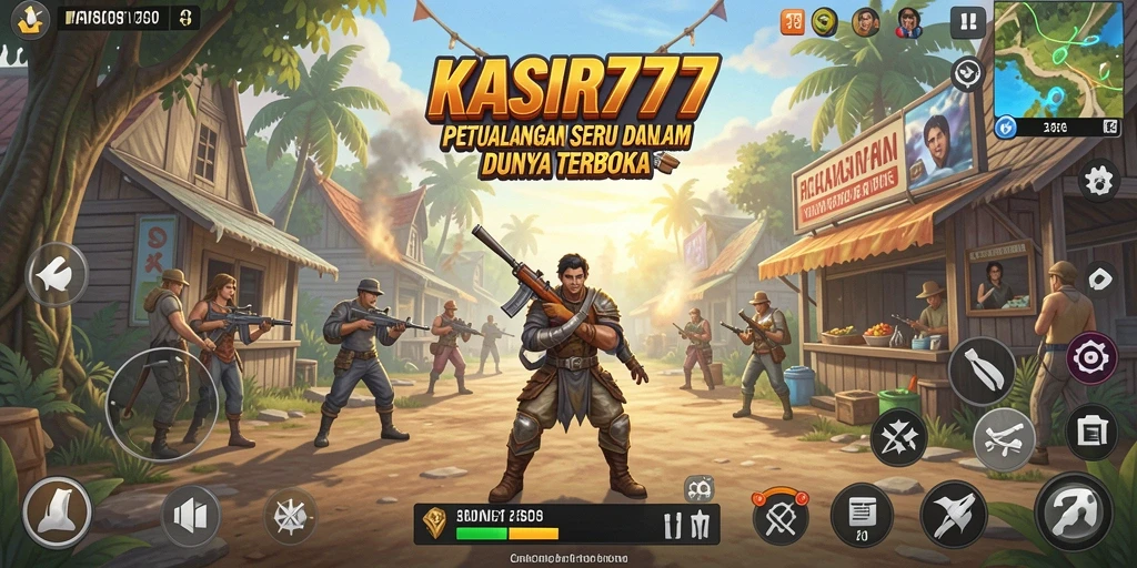 Tampilan gameplay KASIR777 dengan dunia terbuka yang kaya.