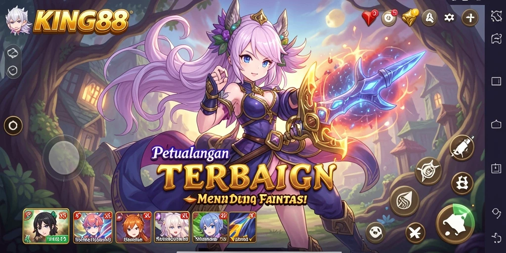 Tampilan menarik dari gameplay seru di dunia Anime.