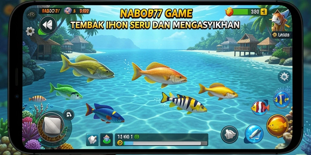 Tampilan gameplay Tembak Ikan yang menarik dan penuh aksi.
