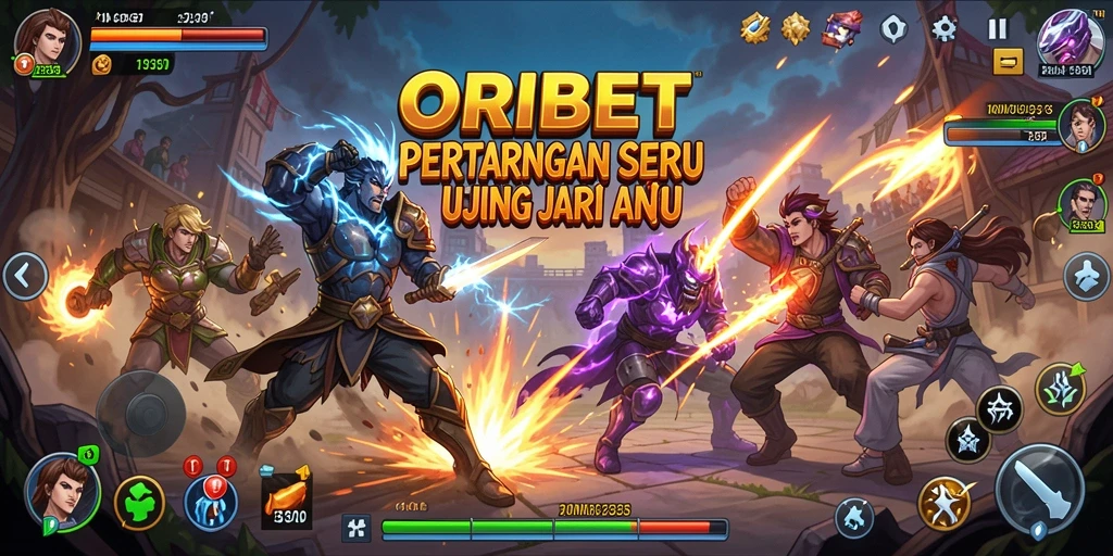 Tampilan grafik menakjubkan dari gameplay ORIBET yang mendebarkan.