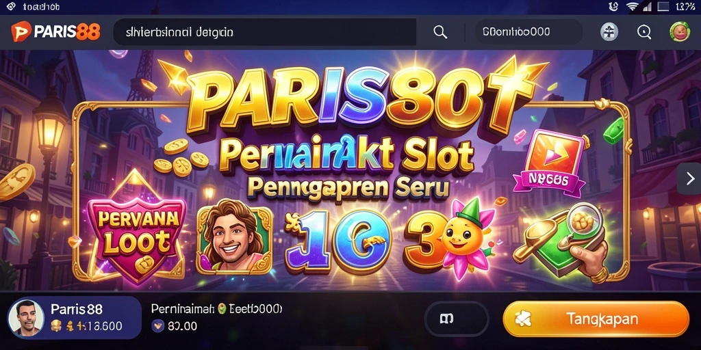 Tampilan gameplay yang menarik di PARIS88 dengan tema Slot yang beragam.