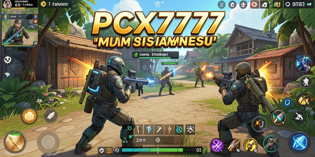 Tangkapan layar PCX777 menampilkan aksi strategi yang mendebarkan.