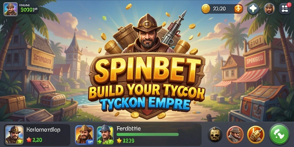 Tangkapan layar gameplay SPINBET yang menampilkan pengelolaan bisnis.