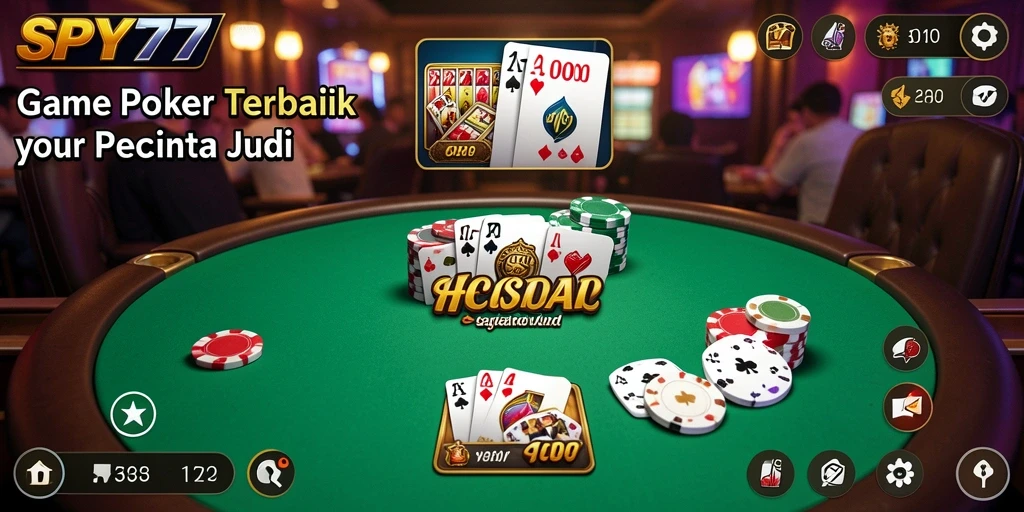 Screenshot menunjukkan gameplay menarik SPY77 dengan pemain sedang bertaruh.